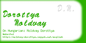 dorottya moldvay business card